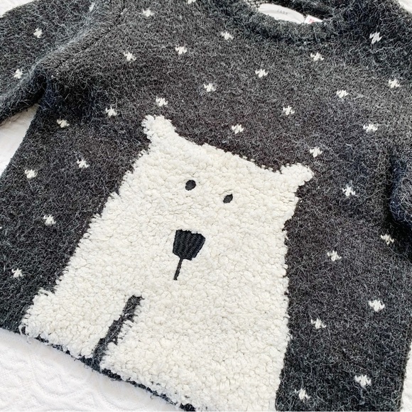Zara‎ Kids' Knitwear Snowy Bear Sweater (18-24 Months) - Picture 3 of 5
